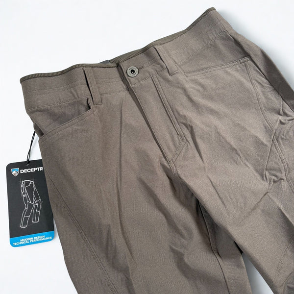 Kuhl Deceptr Pants 42x32 Burnt Olive UPF 50+ Tapered Stretch Hiking NWT
