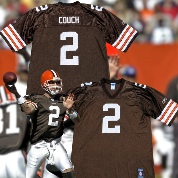 Cleveland Browns Tim Couch #2 Reebok NFL Jersey Men's 2XL Rare Vintage Y2K