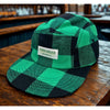 Fiddlehead Brewing Company Shelburne VT Decky 984 Plaid 5 Panel Cap EUC
