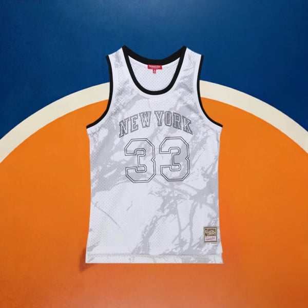Patrick Ewing New York Knicks Mitchell & Ness Womens Marble Swingman Jersey 2X