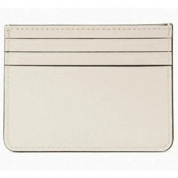 Kate Spade Flutter Fly Butterfly Leather Card Holder White Blue NWOT MSRP $99