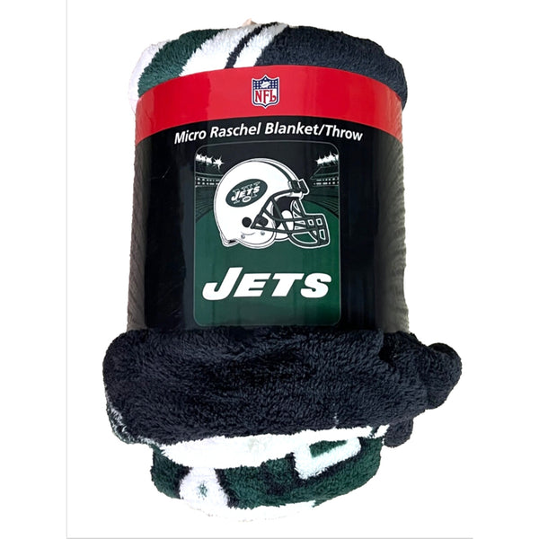 New York Jets NFL Northwest Team Stadium 2005 Fleece Throw 50x60 NWT