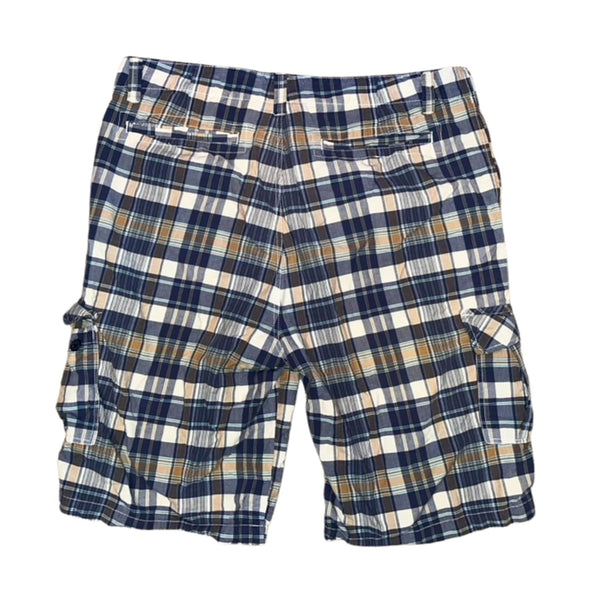 Nautica Jeans Cargo Shorts Men 40 Y2K Baggy Plaid Hip Hop Streetwear 12”
