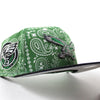 Philadelphia Eagles 75 Years New Era 59FIFTY Paisley Green Fitted Hat Sz 7 1/2
