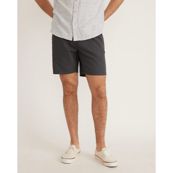 Marine Layer Saturday Shorts Mens L Asphalt Drawstring Stretch Canvas NWT 7"