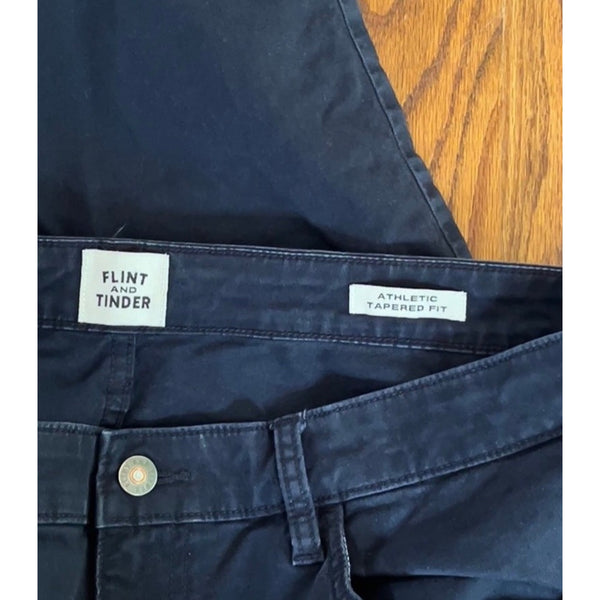 Flint and Tinder 365 5-Pocket Pant Washed Black Athletic Tapered 34x32 EUC