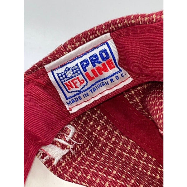 San Francisco 49ers Logo Athletic Grid Hat NFL Pro Line Strapback Deadstock VTG