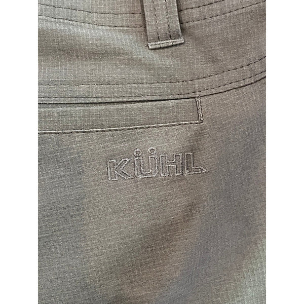 KUHL Renegade Shorts Mens 38 Gray Ripstop Hiking Outdoor Cargo Trail Stretch 8"