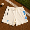 Baseball Lifestyle 101 B101 Diamond Relaxed Fit Sweatshorts Sz M Cream Blue NWOT