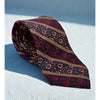 Yves Saint Laurent Vintage 80s Silk Tie Floral Stripe Handmade Italy Luxury