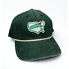 Masters Tournament 2026 Rope Hat Augusta National Green Map Patch Golf Cap NWOT