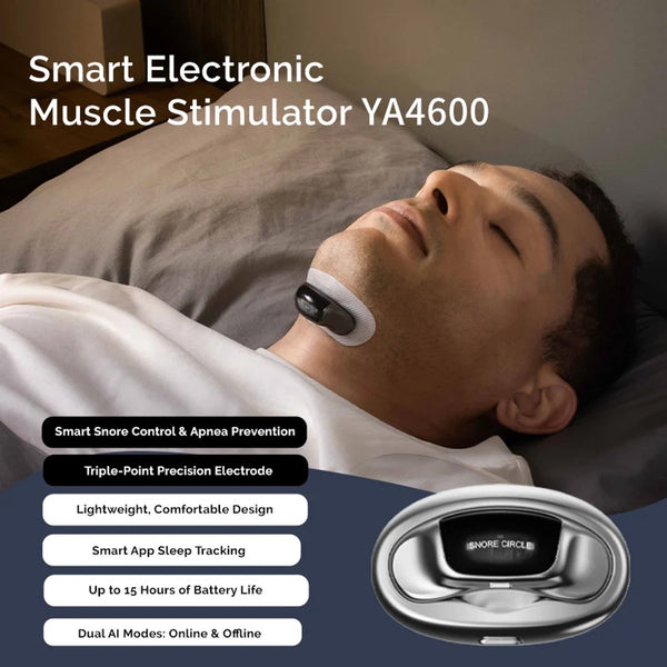 Smart Electronic Muscle Stimulator Snore Circle Anti Snoring Device YA420