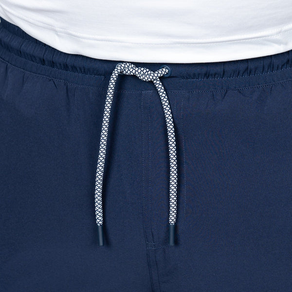Rhoback Grit Gym Shorts 7" Lined Stretch Blue Athletic Large Performance NWOT