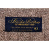 Brooks Brothers Mens L V-Neck Sweater Brown Wool Alpaca Cable Knit Vintage USA