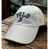 Polo Ralph Lauren P-Wing Foot White Adjustable Hat Leather Strap EUC Rare