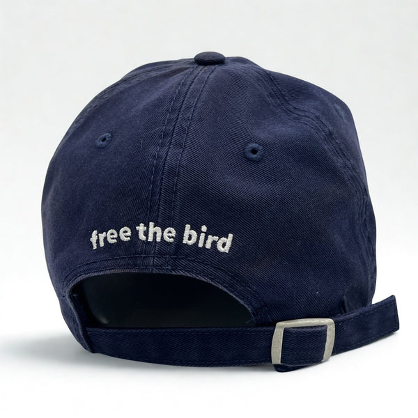 Birddogs Hat Blue Free The Bird Strapback Adjustable Dad Cap Pink Logo