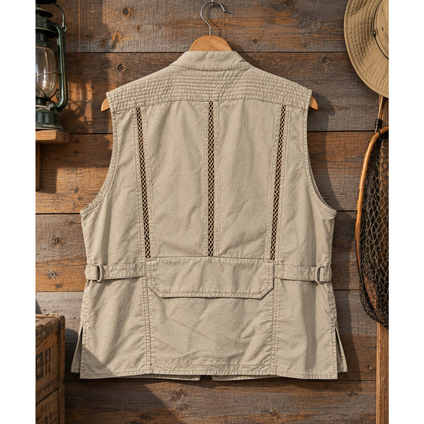 Banana Republic Safari Photojournalist Vest L ZEBCO MotorGuide Deadstock 80’s