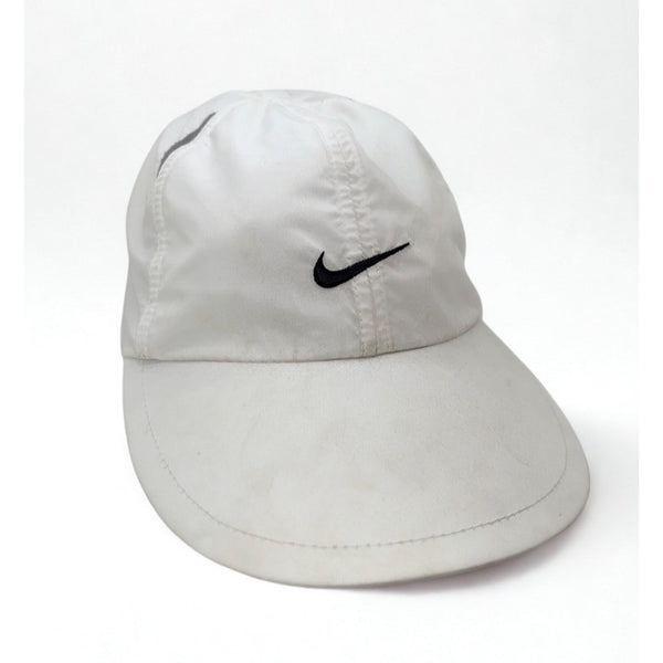 Nike Tailwind Featherlight Dri-FIT Running Hat Cap White 5 Panel Vintage OSFA