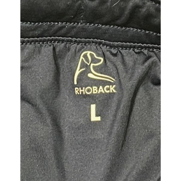 Rhoback Grit Gym Shorts 7" Lined Stretch Blue Athletic Large Performance NWOT