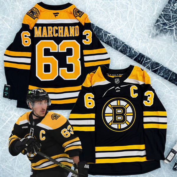 Brad Marchand Boston Bruins Fanatics Premium Home Jersey Sz 50 M NHL NWT