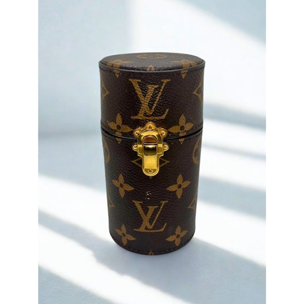 Louis Vuitton Monogram 100ML Travel Perfume Case Brown LS0153 PL4109