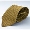 Ermenegildo Zegna 100% Silk Tie Made Italy Gold Medallion Luxury Designer