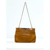 Valentino by Mario Valentino Vintage Leather Shoulder Bag Brown Chain Strap