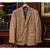 Ben Silver Holland & Sherry Silk Linen Wool Plaid Sport Coat 42L Made in USA