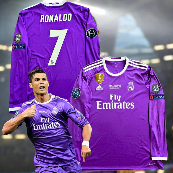 Real Madrid Cristiano Ronaldo 2016-17 Away Jersey XL Adidas AI5159 Cardiff UCL
