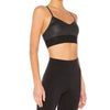 Alo Yoga Lavish Strappy Sports Bra Black Glossy Mesh XS NWT