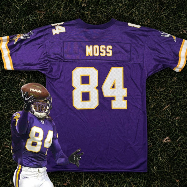 Randy Moss Minnesota Vikings Reebok Jersey Youth Large NFL Purple Vintage