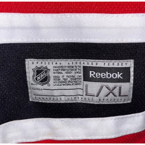 Travis Zajac Signed New Jersey Devils Alt Captain Reebok Jersey Youth L/XL Auto