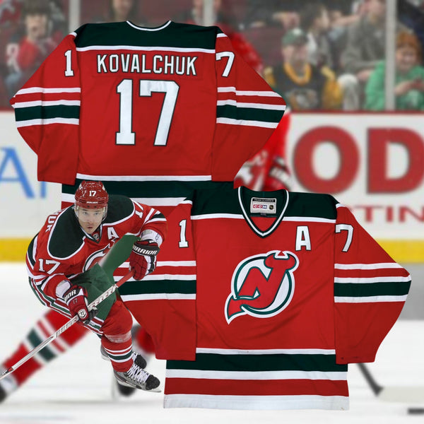 New Jersey Devils Ilya Kovalchuk #17 CCM NHL Jersey 2XL Red Green Retro