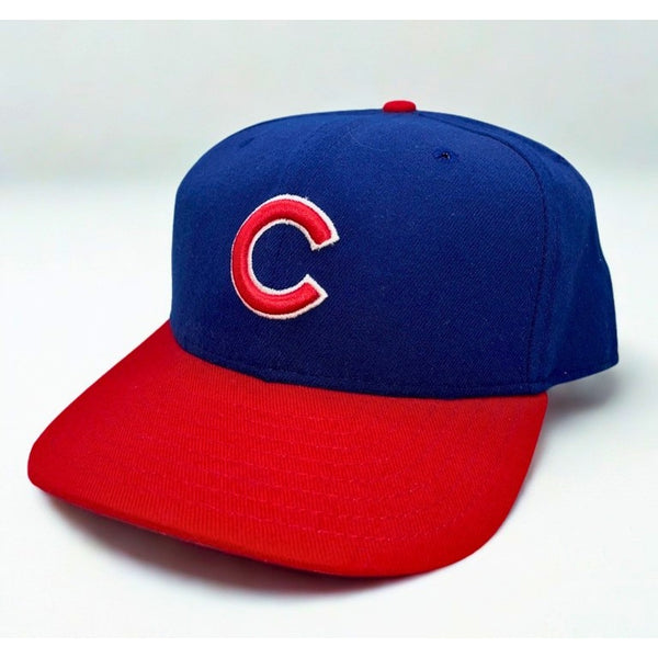 Chicago Cubs MLB New Era Snapback Hat Made In USA Wool Cap M/L 90’s Vintage