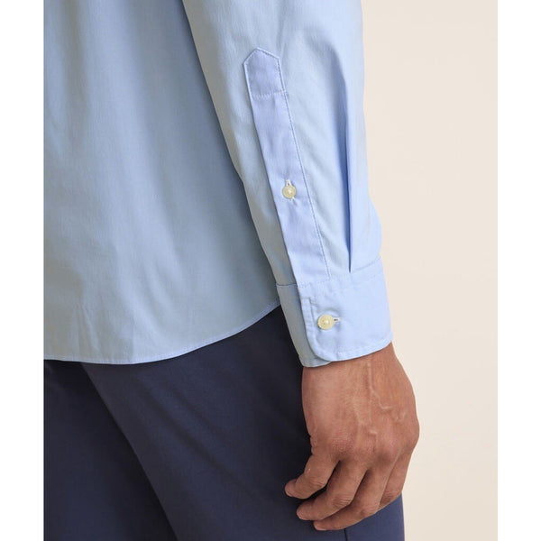 Vineyard Vines Breakwater Performance Cotton Shirt Mens Small Ocean Blue NWT