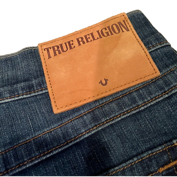 True Religion Ricky W Flap Relaxed Straight Jeans Lake View 42x36 NWT USA