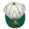New York Yankees 59FIFTY MLB Cap Hat Oatmeal Green Striped Unisex Sz. 7 3/8 RARE