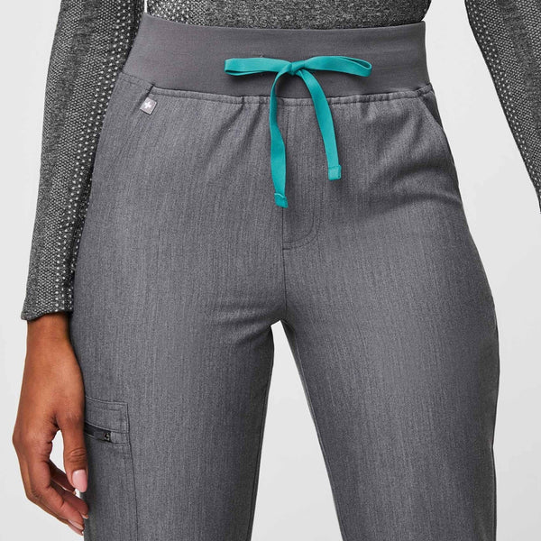 FIGS Technical Collection Rafaela Top M & Zamora Jogger L Tall Graphite Set NWOT