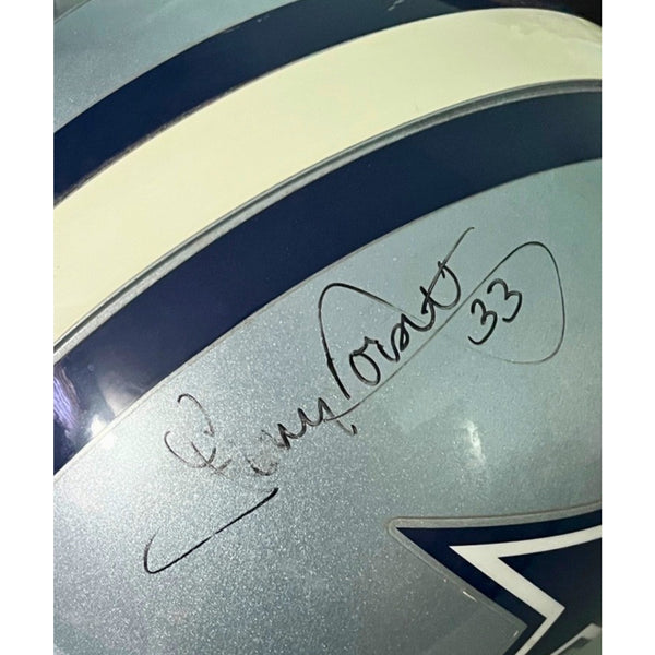 Tony Dorsett Signed Dallas Cowboys Riddell VSR4 Full Size Helmet Autograph RARE