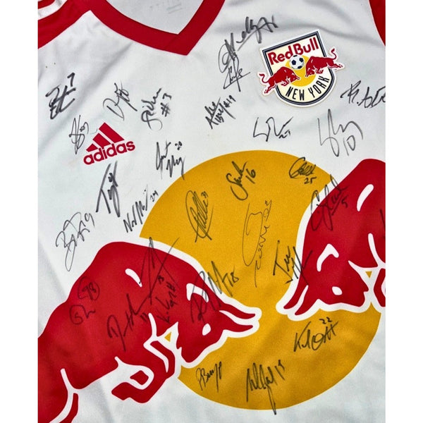 New York Red Bulls 2015 Team Signed Jersey Adidas MLS Sz L Soccer Autographed