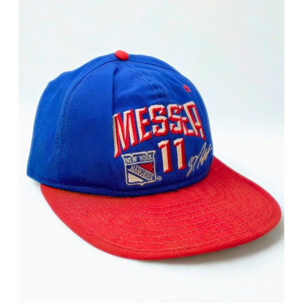 New York Rangers Mark Messier #11 AJD Snapback Hat Vintage 90s NHL USA