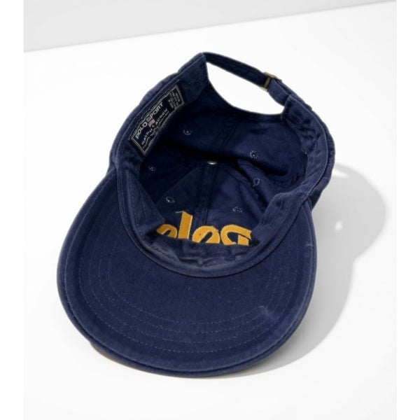 Polo Sport Ralph Lauren Vintage 2000 Logo Twill Ball Cap Hat Blue Rare Cotton