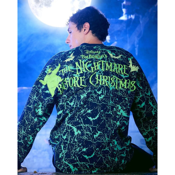 Disney Oogie Boogie Glow Dark Spirit Jersey XS NWOT Nightmare Before Christmas