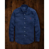 Polo Ralph Lauren Linen Shirt Men 2XL Navy Classic Fit Button Down Pony NWT