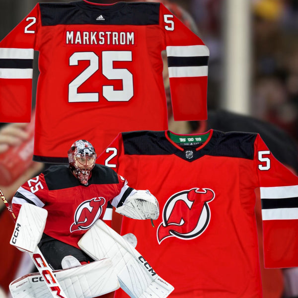 New Jersey Devils Jacob Markstrom #25 NHL Adidas Authentic Jersey Sz 60 3XL NWOT