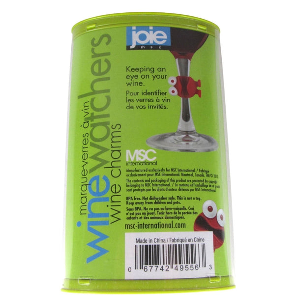 Joie MS Frog Wine Watchers Wine Charms 6 Different Silicone Colors NEW