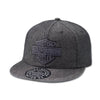 Harley Davidson Bar & Shield Denim Snapback Cap Black 97734-23VM