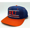 Syracuse University Orange Vintage 90s The Game Snapback Hat Navy Orange SU