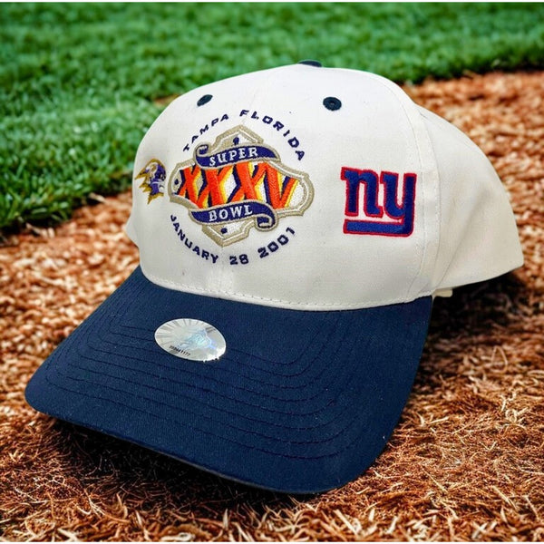 Super Bowl XXXV Giants vs Ravens Snapback Hat Twin Enterprises NWT NFL