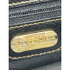 Fendi Purse PEQUIN BAG Striped Leather Gold Modern Pockets Organizer VNTG